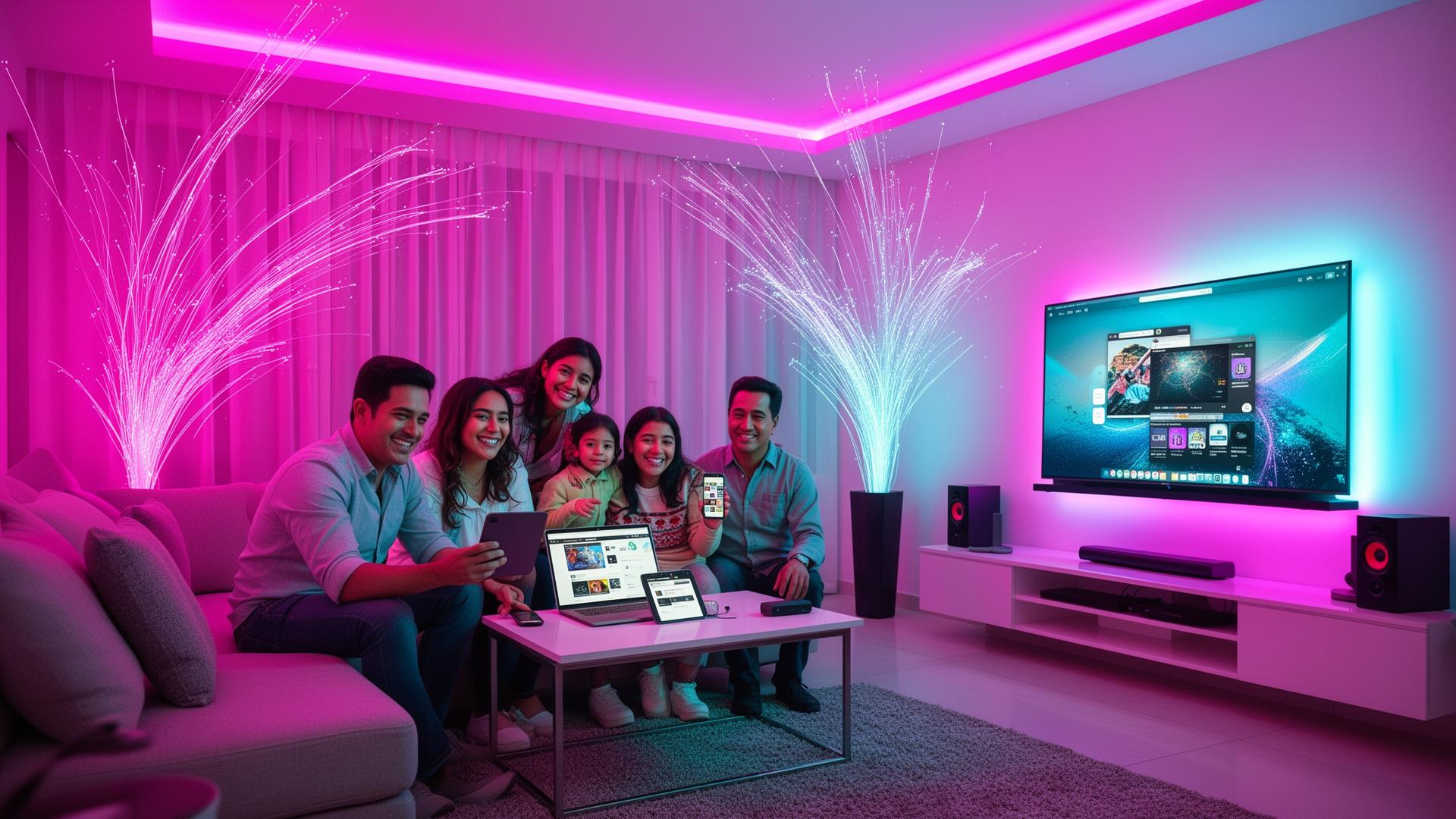 Fibra óptica 100% — Plan Empresas 1 Gbps